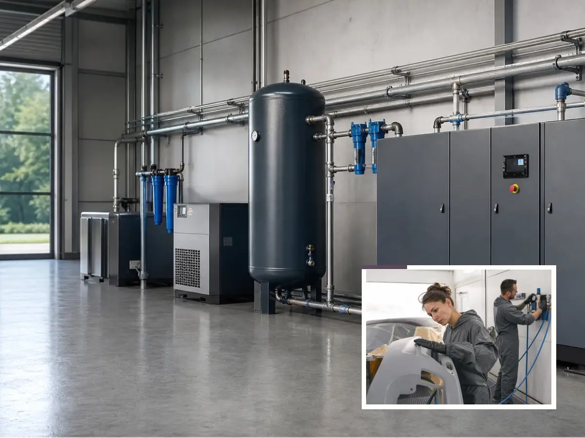 Technische Betriebsdaten und Messwerte für die Kompressoranwendungen