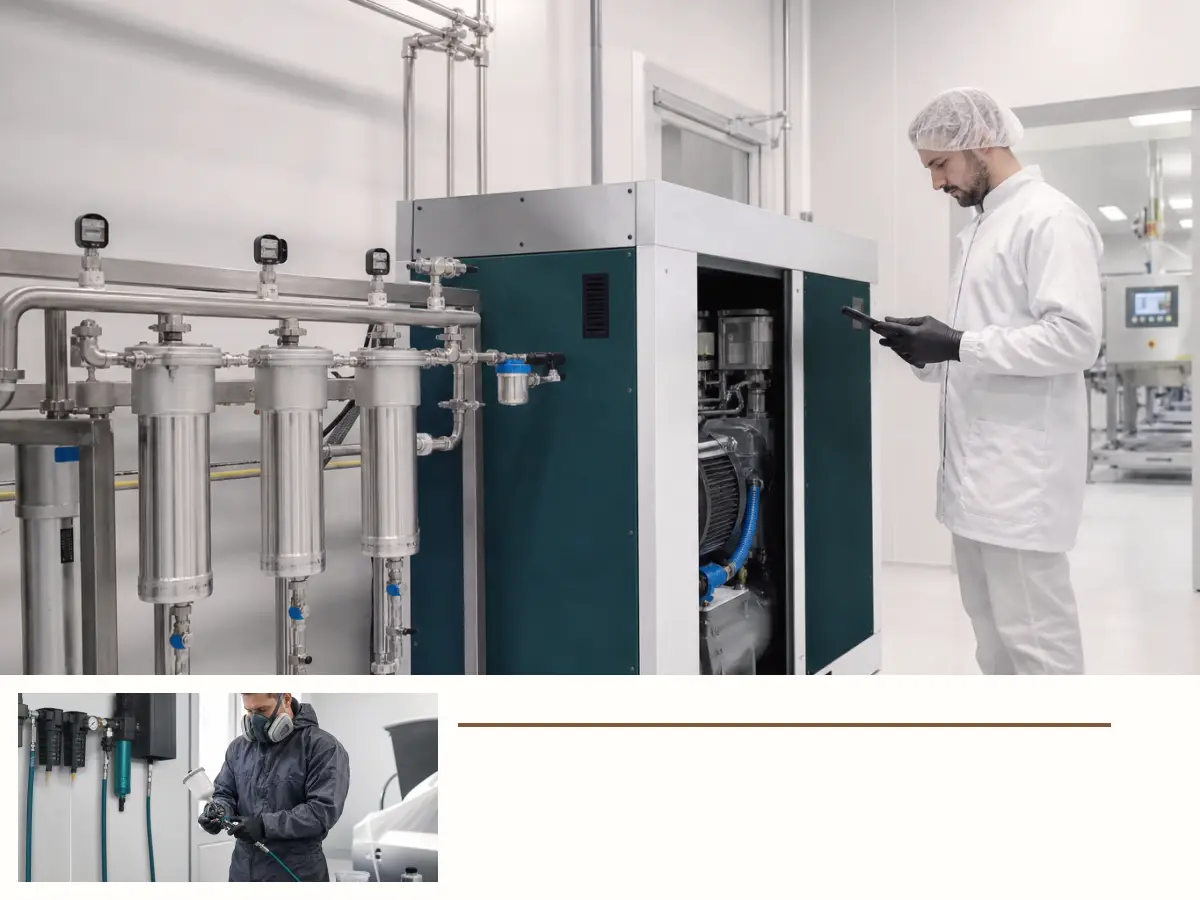 Technische Planung für Kompressor für Gewerbe