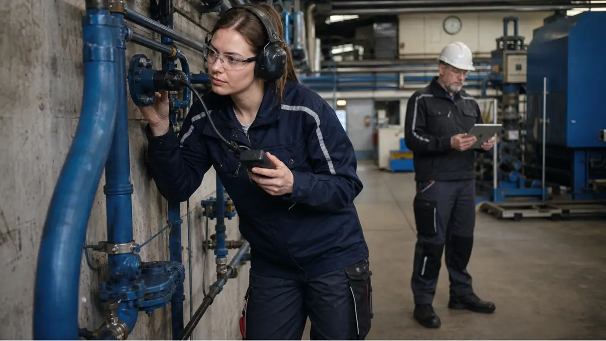 Kompressor für Handwerker im realen Einsatz – redaktionelles Symbolbild