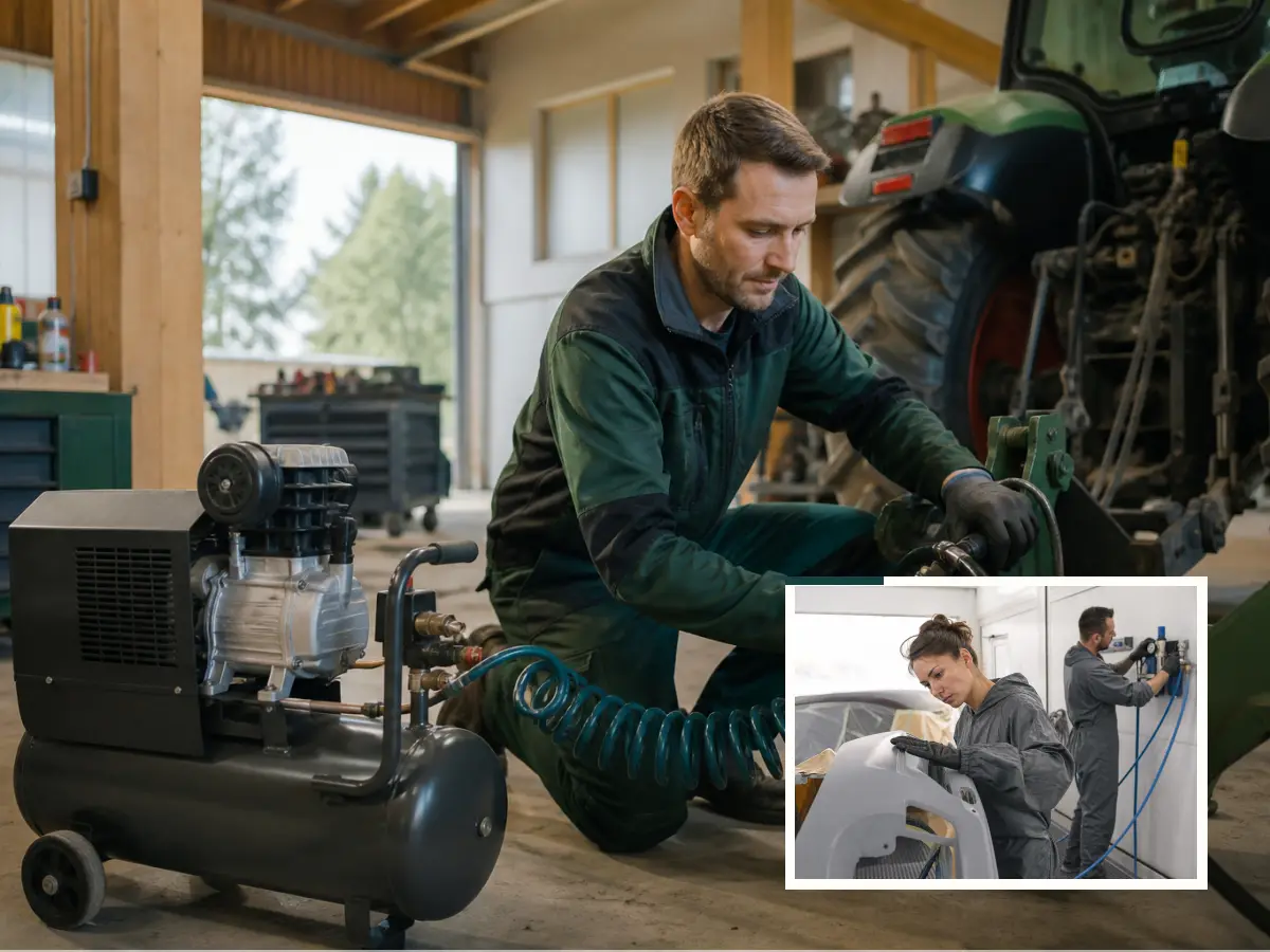 Technische Planung für Kompressor für Handwerker