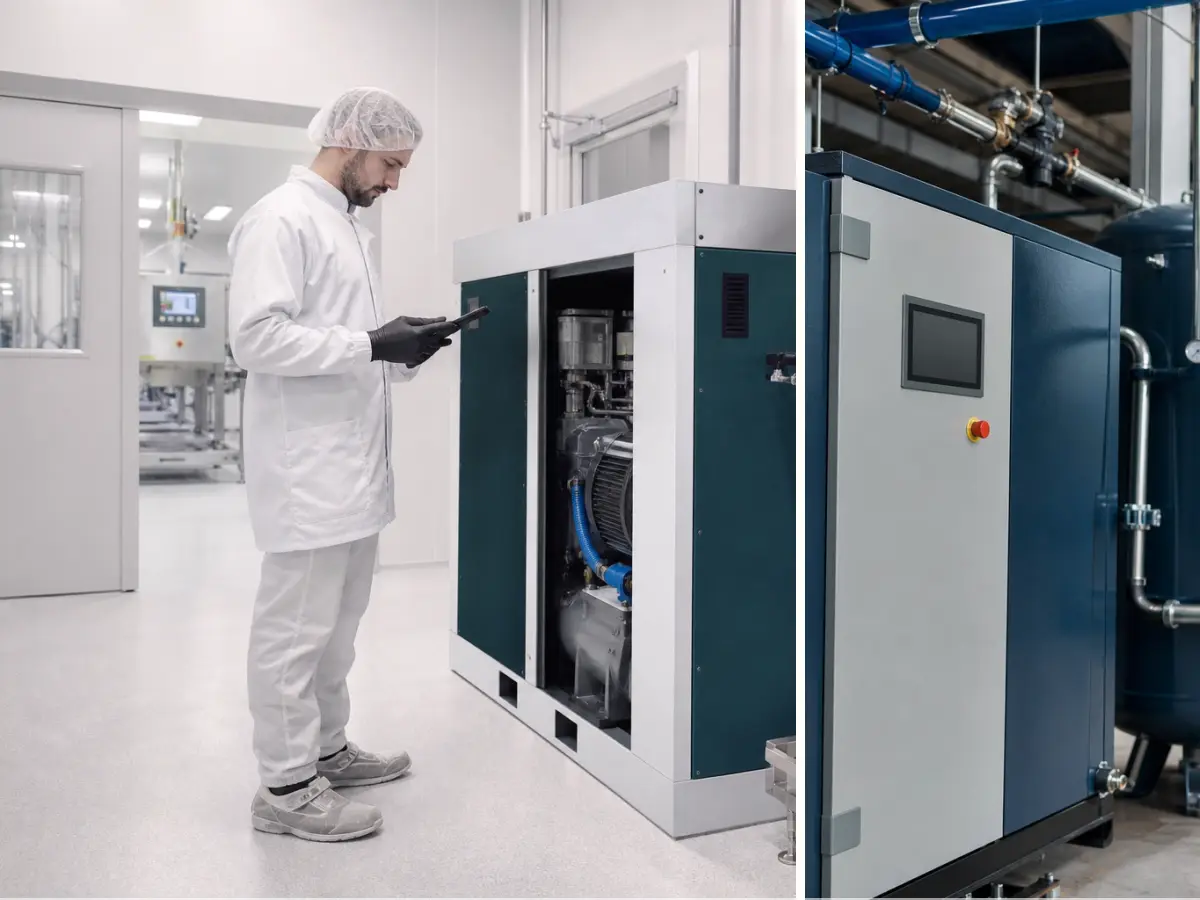 Praxisperspektive für Kompressor zum Pulverbeschichten