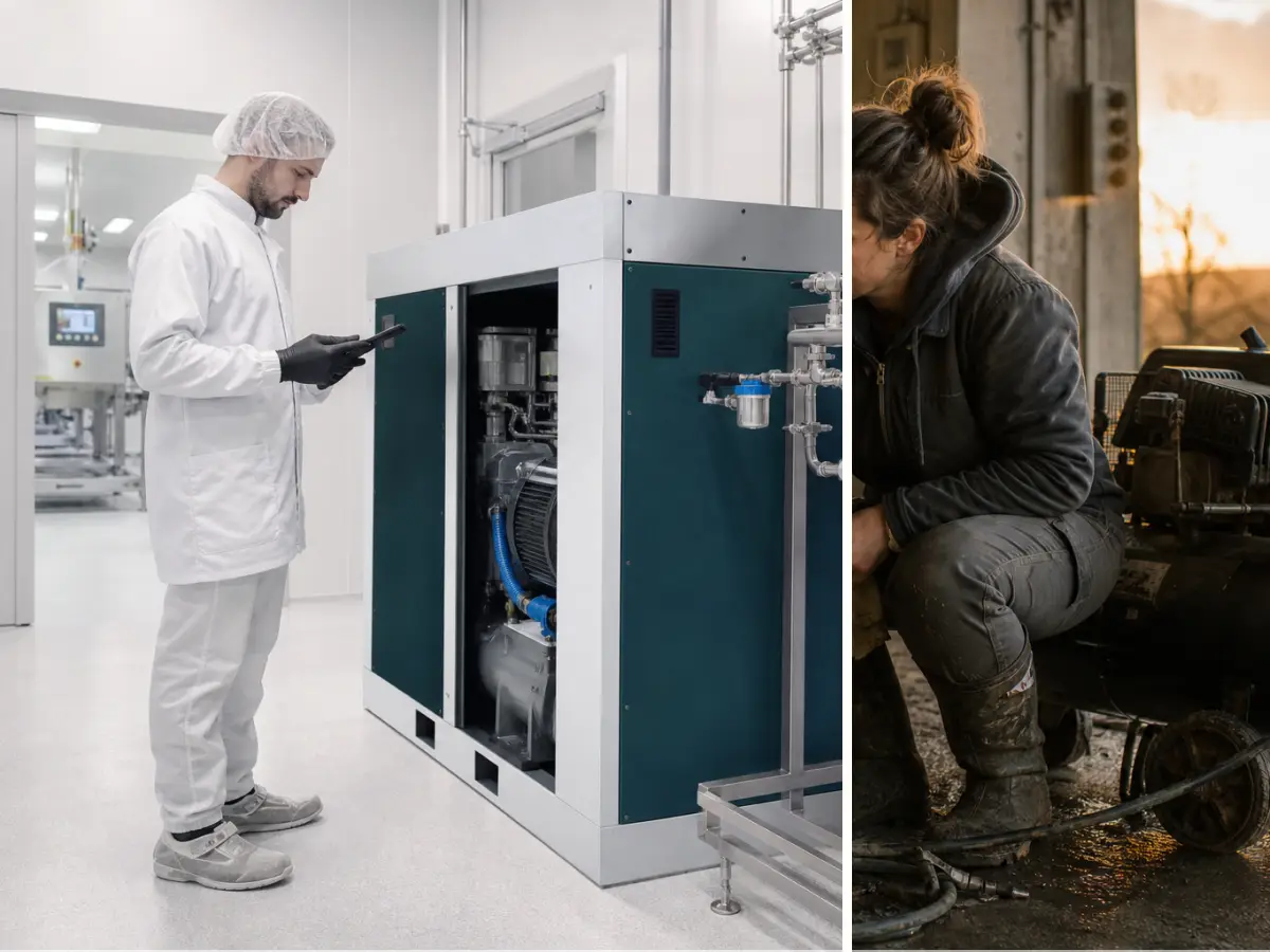 Technische Planung für Kompressor zum Pulverbeschichten