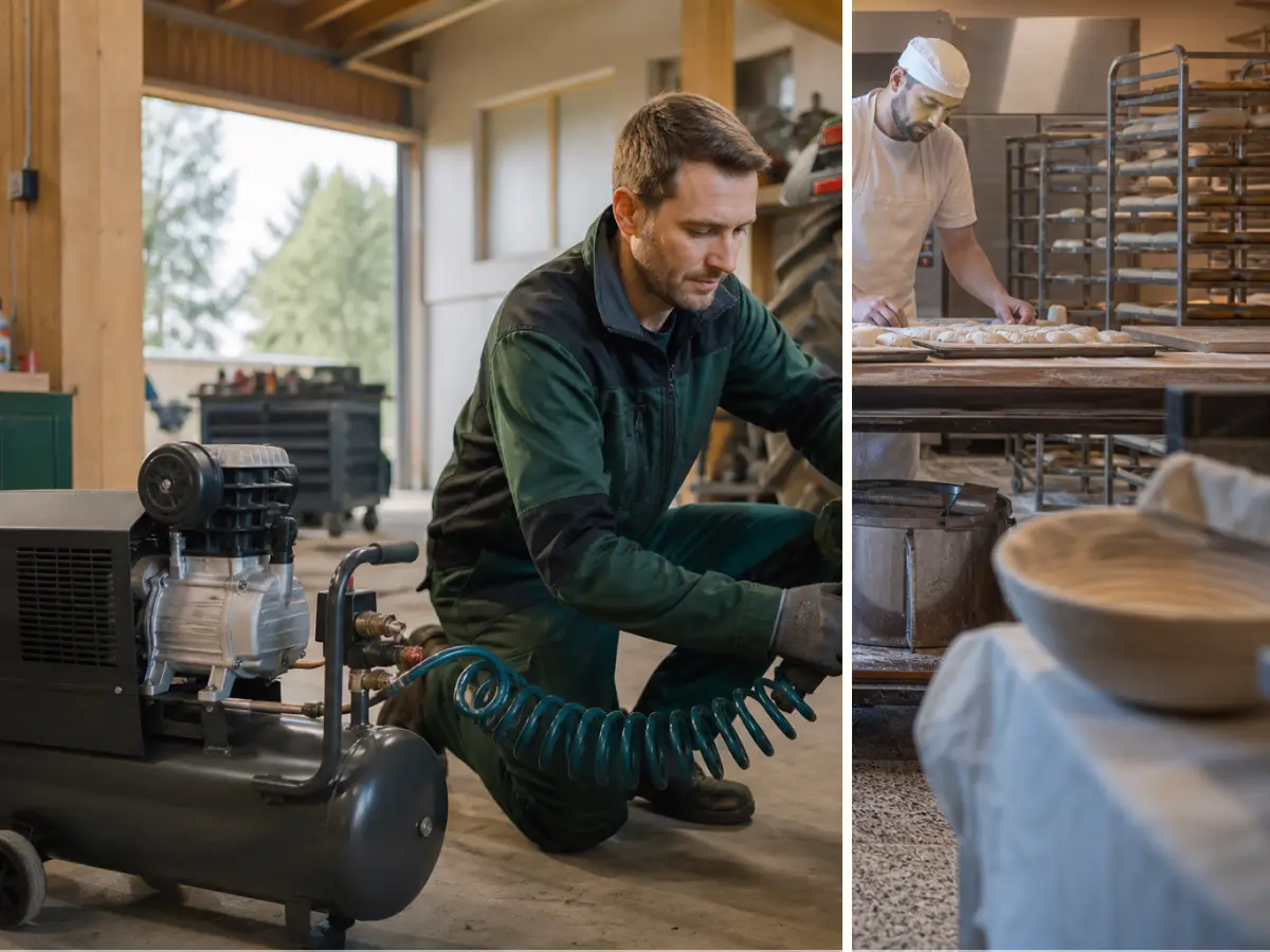 Technische Planung für Kompressor für Reinigung