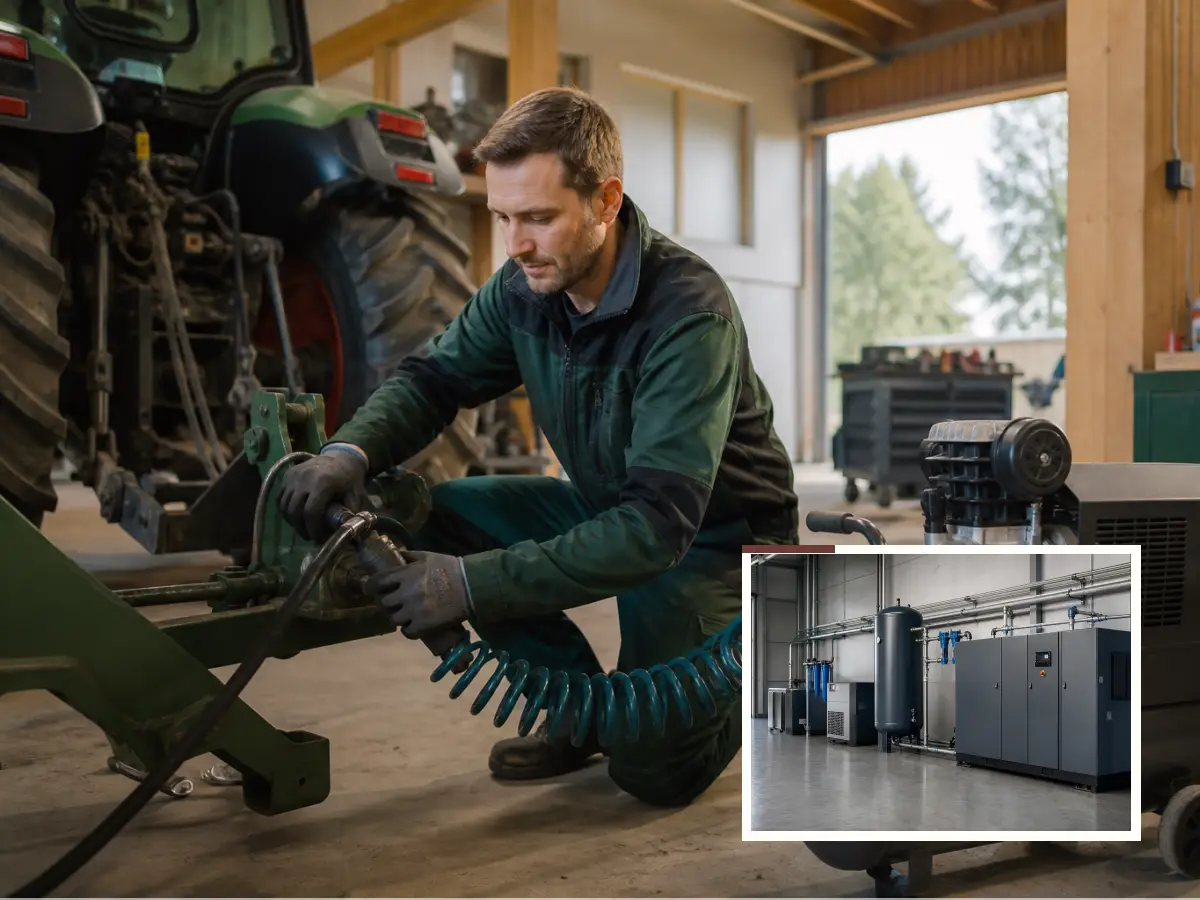 Technische Planung für Kompressor für Schlagschrauber