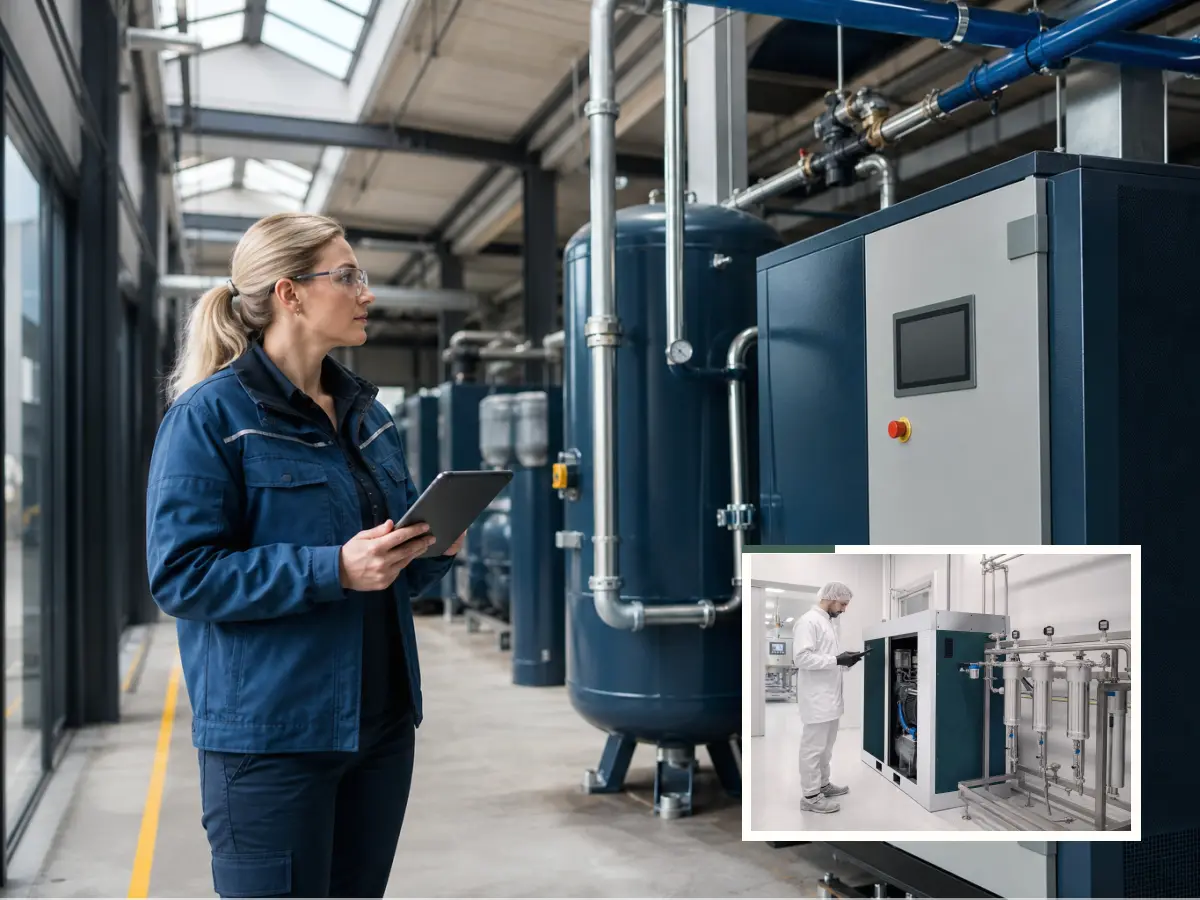 Technische Planung für Kompressor-Reparatur