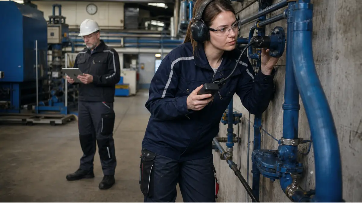 Industriekompressor kaufen im realen Einsatz – redaktionelles Symbolbild