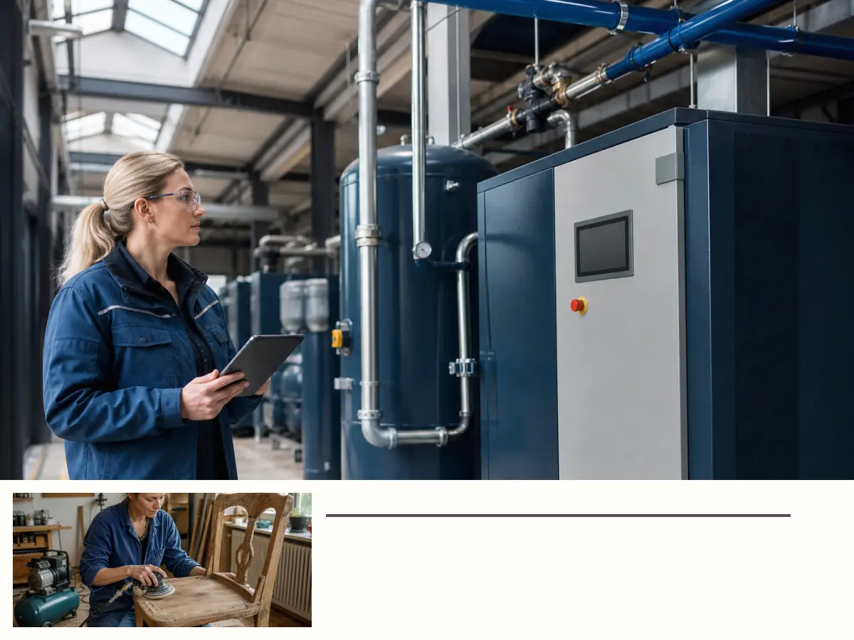 Technische Planung für Werkstattkompressoren