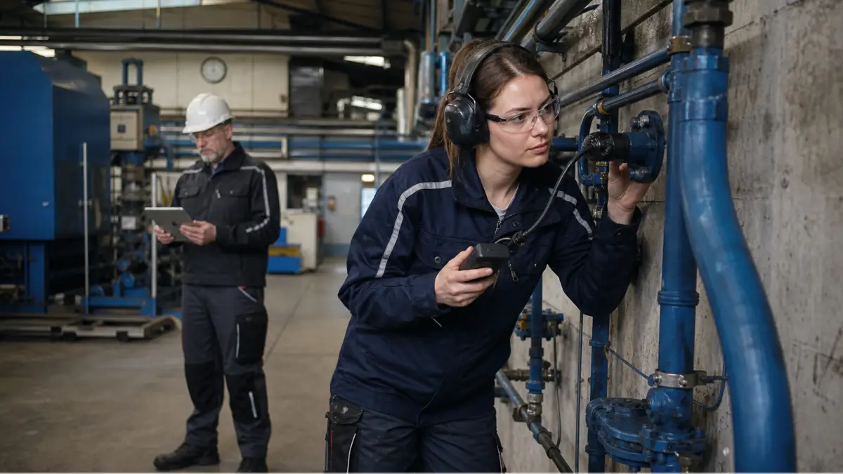Kompressor 1.000 l/min im realen Einsatz – redaktionelles Symbolbild