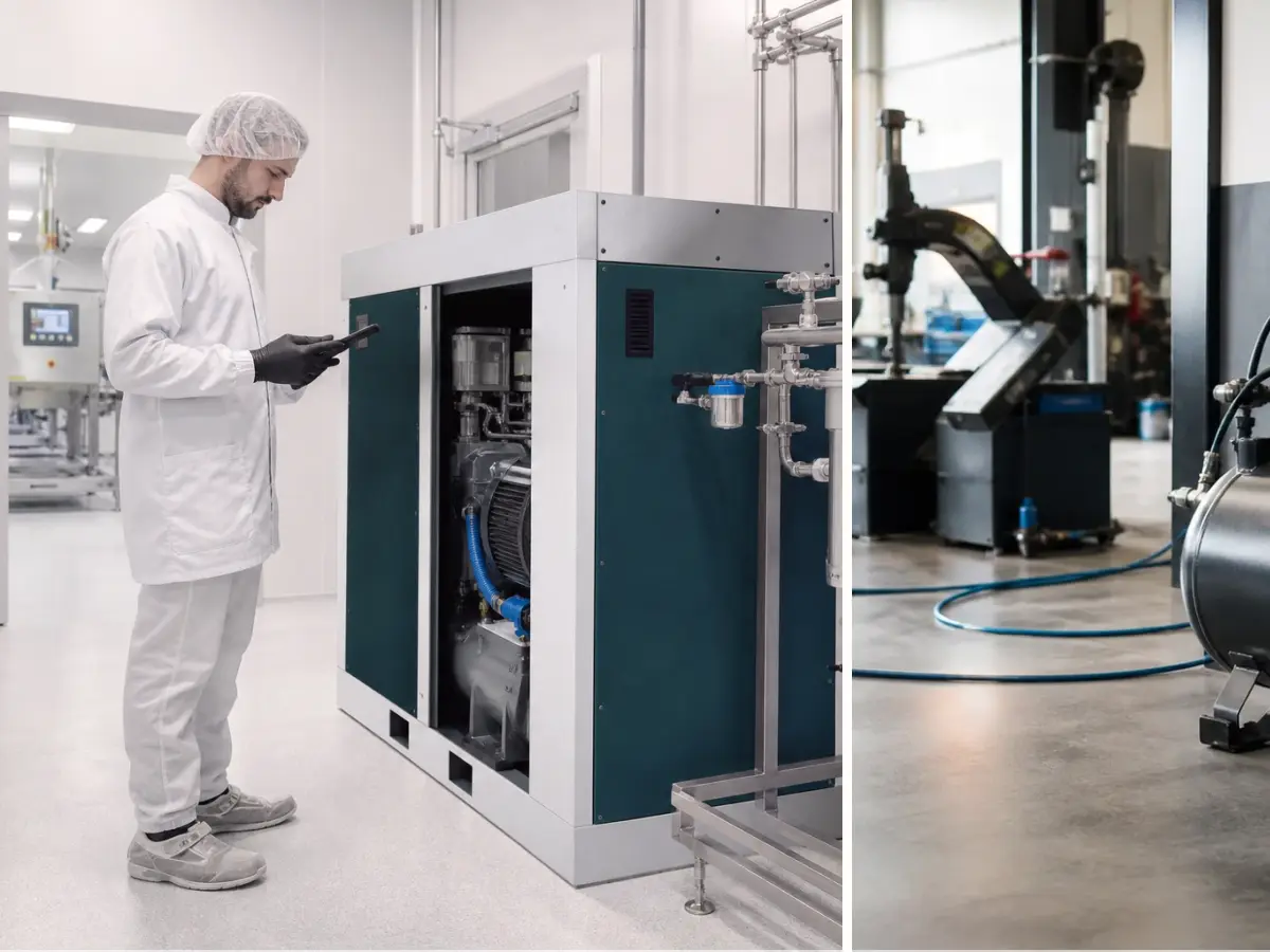 Technische Planung für Kompressor 1.000 l/min