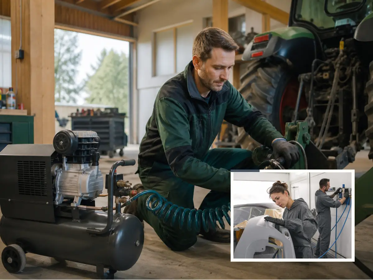 Technische Planung für Kompressor 24 Liter