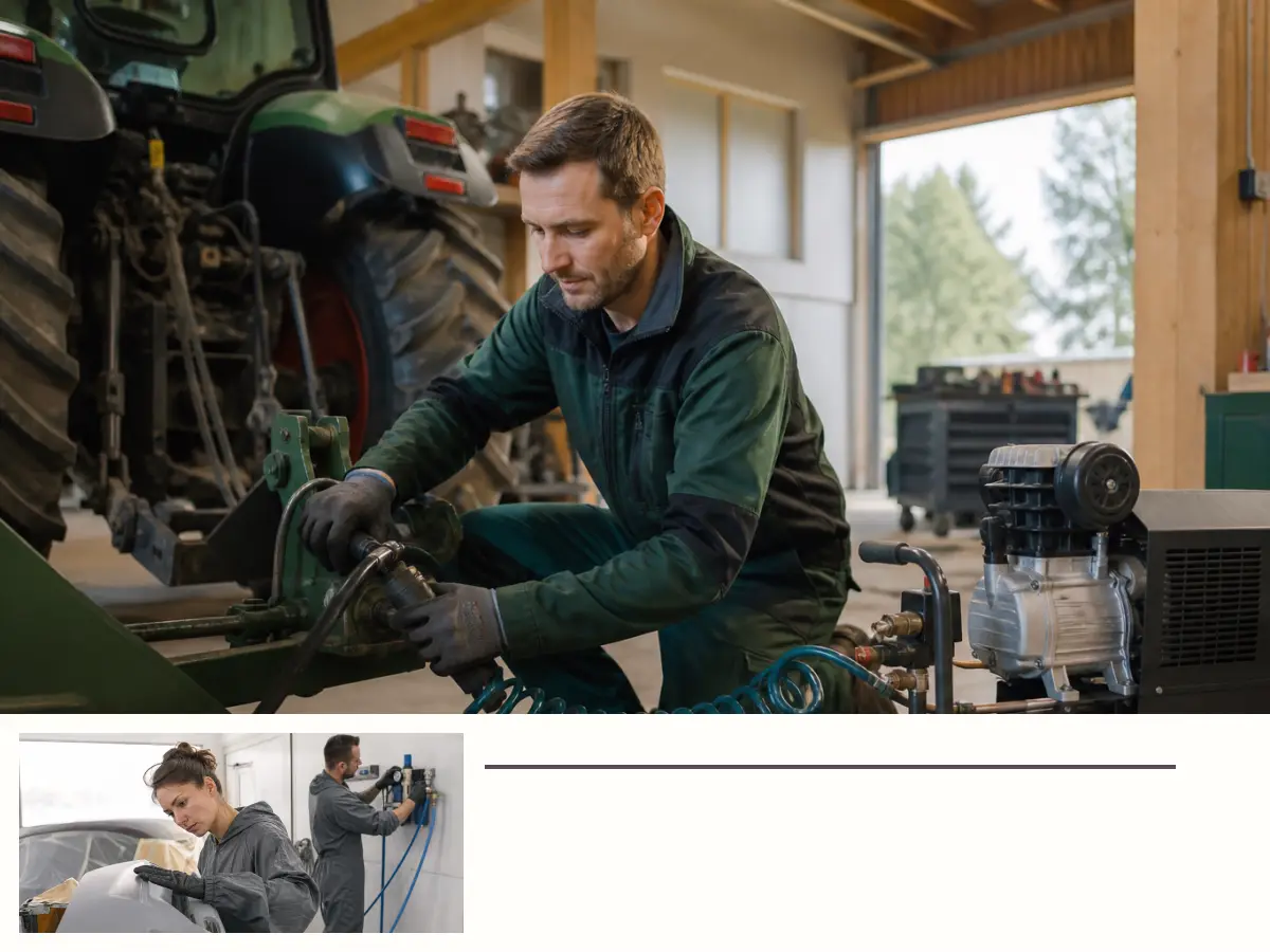 Technische Planung für Kompressor 500 l/min