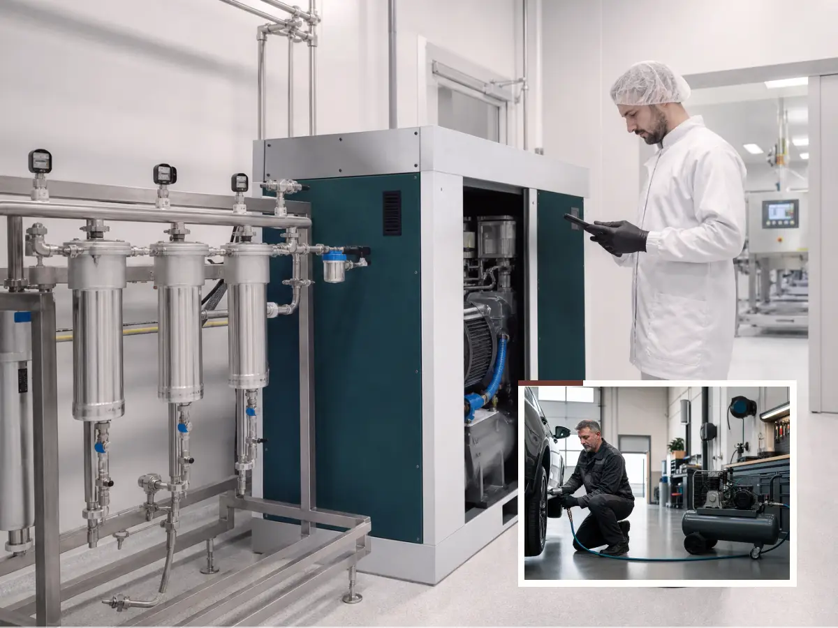 Praxisperspektive für Kompressor über 15 bar