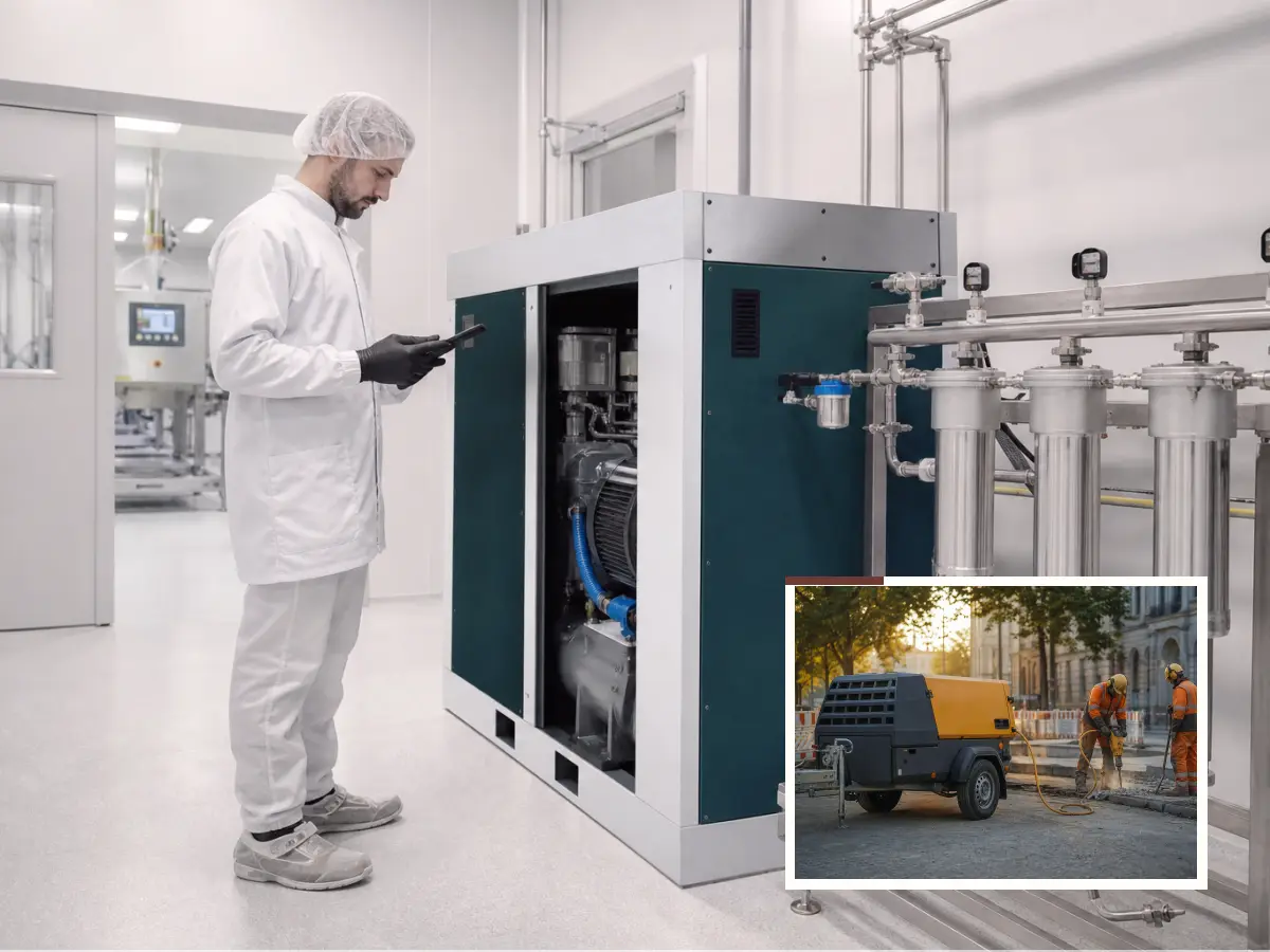 Technische Planung für Kompressor über 15 bar